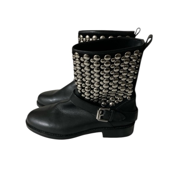 Rebecca Minkoff Saida Studded Leather Boots, Sz 7.5 - Picture 4 of 12